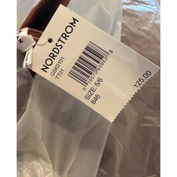 GOOD AMERICAN Tortoise Collared Henley Size 5/6 NEW - Picture 3 of 3